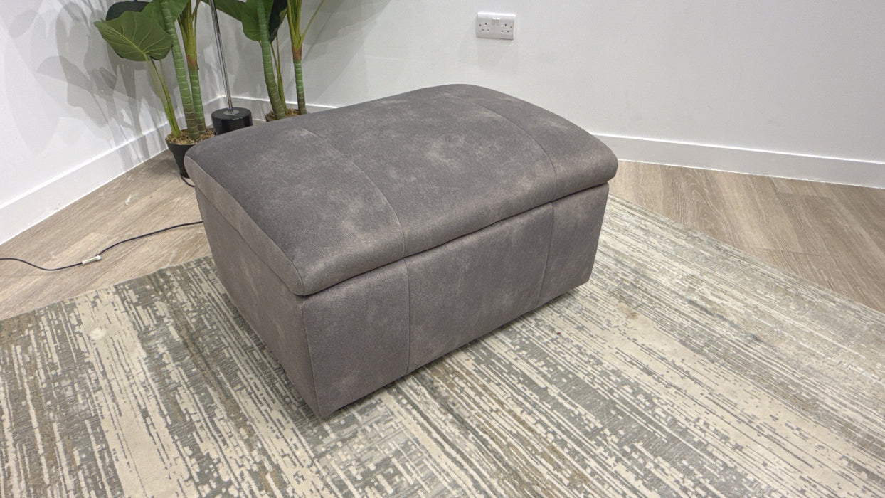 Sofology Lumiere Fabric Designer Storage Footstool in Lifestyle Flecked Mocha
