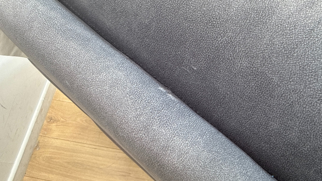 Sofology Ravello Fabric 2 Seater Console Power Recliner/Headrest Lumbar Support in Lifestyle Flecked Charcoal