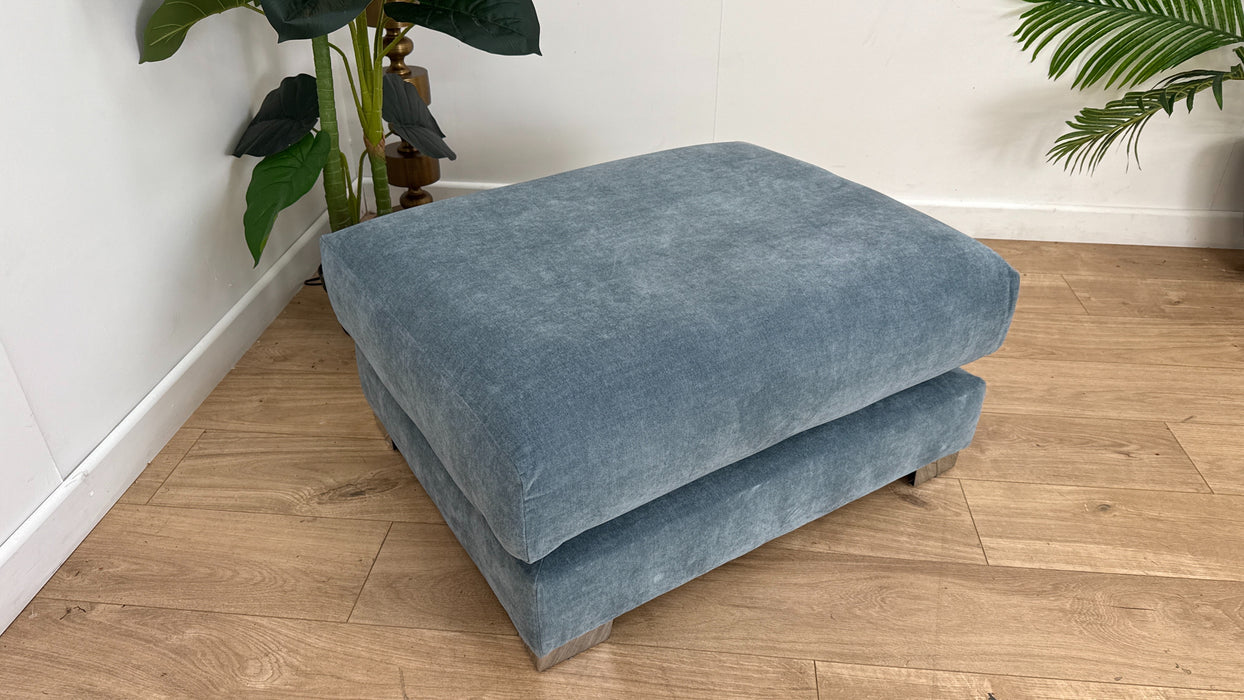 DFS The Nestlebury Fabric Footstool in Denim
