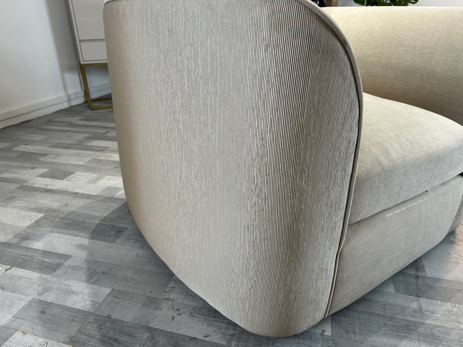 Como 1 Seat - Fabric Sofa - Como Villa Linen Trim Mix