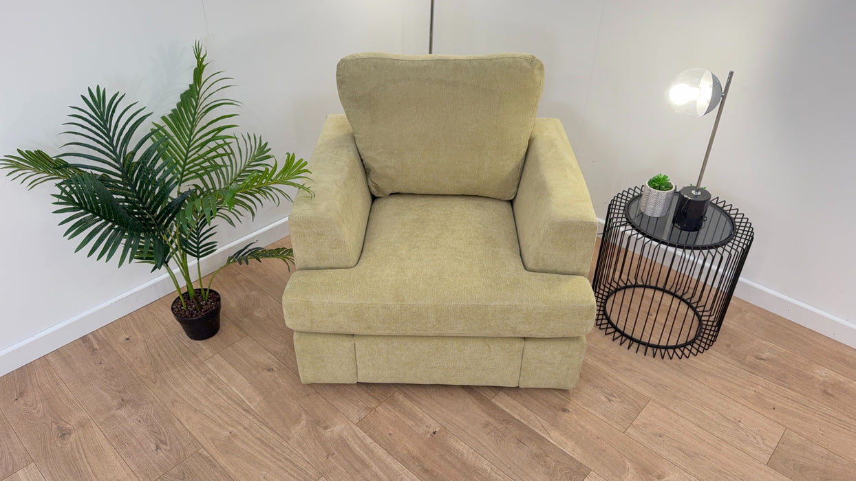 Freya 1 Seater - Fabric Chair - Lime Green