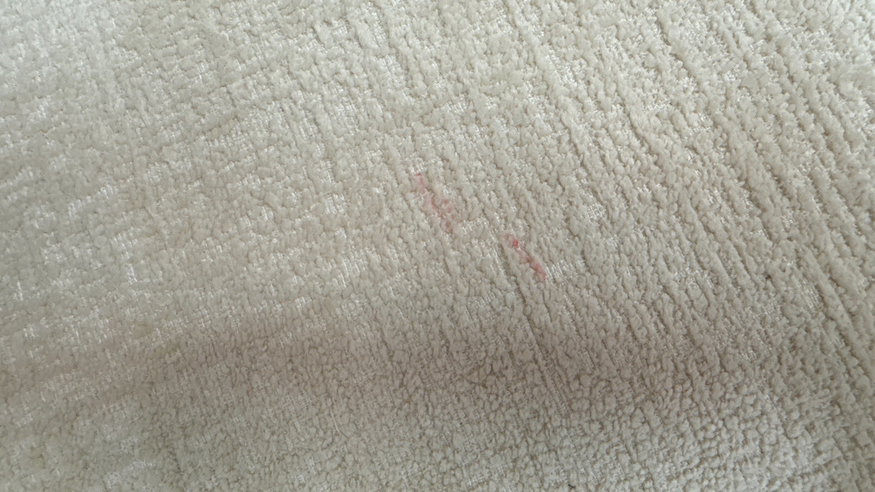 Sofology Westwood Fabric 3 Corner 3 Gold Trim in Teddy Chenille Ivory Mix