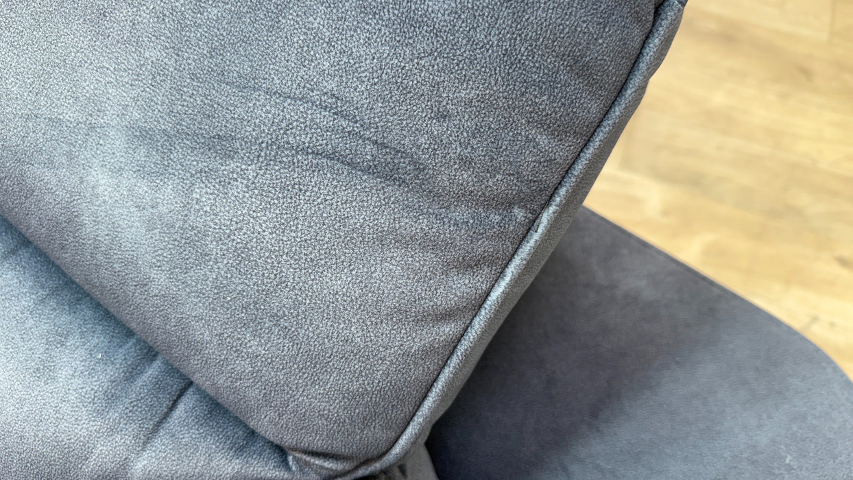 Sofology Lumiere Fabric 3 Corner 3 Power Recliner/Headrest Heated Seats in Lifestyle Flecked Charcoal