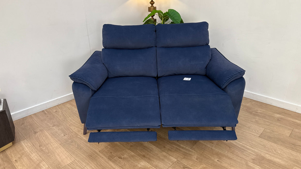 Sofology The Arlo Fabric 2 Seater Power Recliner in Lifestyle Flecked Navy