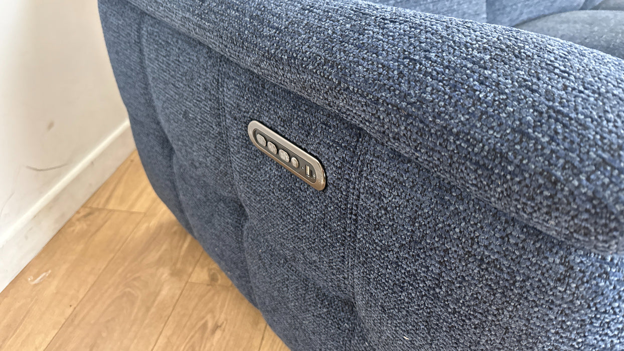 Sofology The Ripley 3 Seater Recliner Sofa in Woven Textured Fabric Mocha