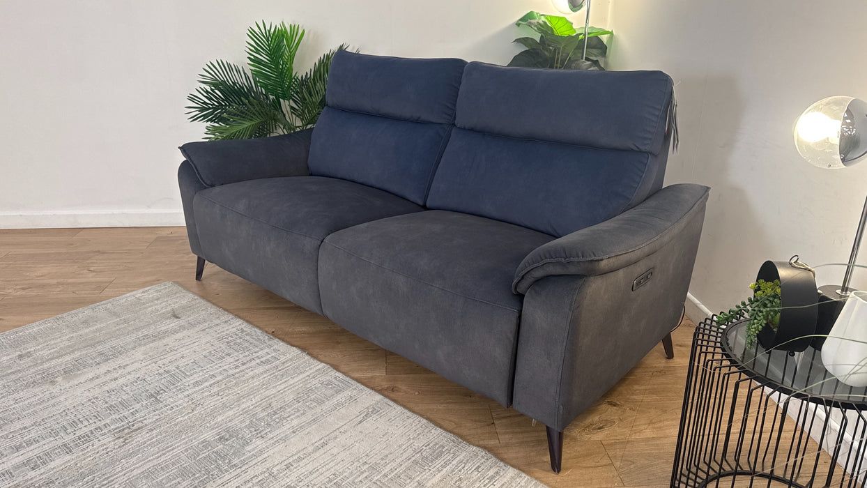Sofology The Arlo Fabric 2.5 Seater Power Recliner in Lifestyle Flecked Navy