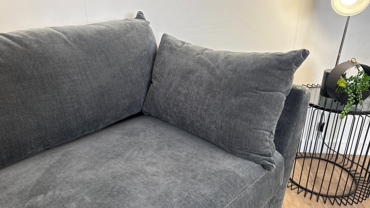 Sofology Tallulah Fabric 3 Seater in Soft Chenille Slate