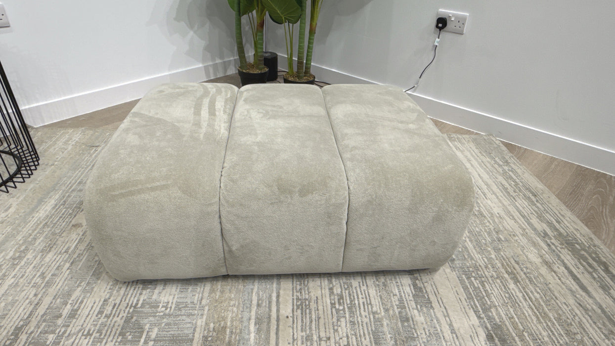 Sofology Waldorf Fabric Storage Footstool in Stone