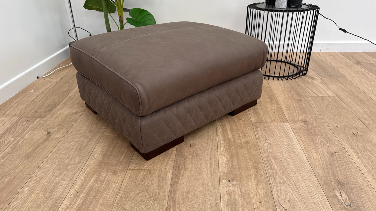 Firenze Designer Footstool - Leather