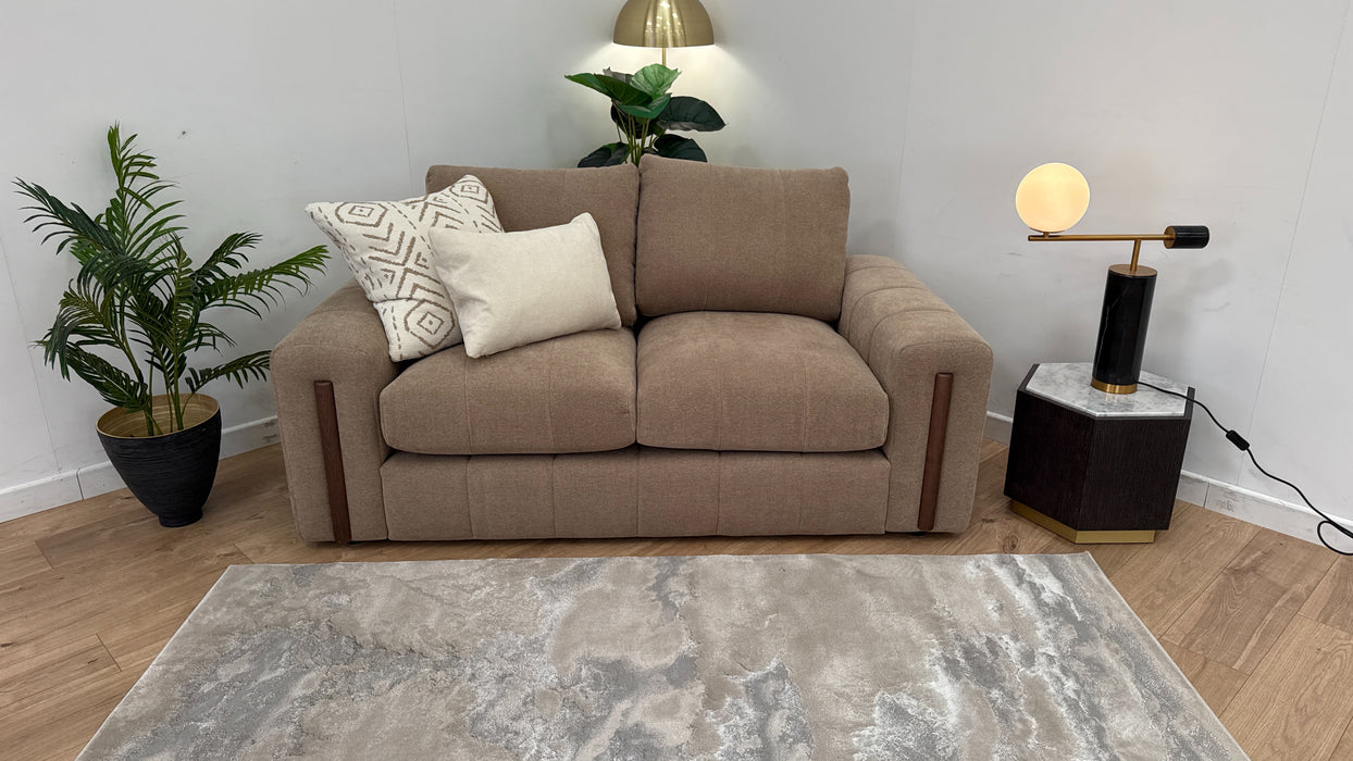 Soho 2 Seater - Fabric Sofa - Boucle Mink/Natural Mix