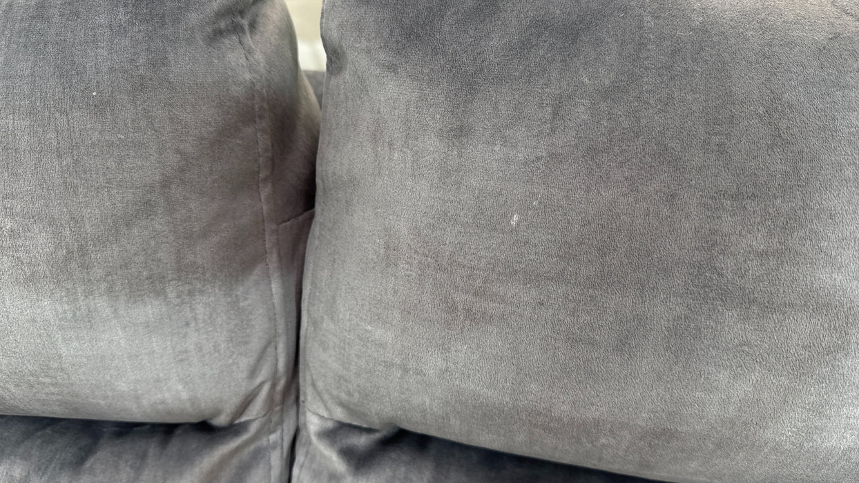 Sofology The Renato Fabric 2 Seater in Heritage Velvet Granite