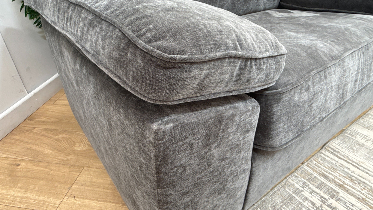 Sofology Brixton Fabric Loveseat in Soft Chenille Slate