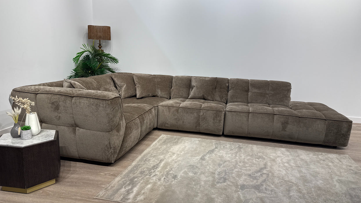 Sofology Moritz Fabric Corner in Mocha