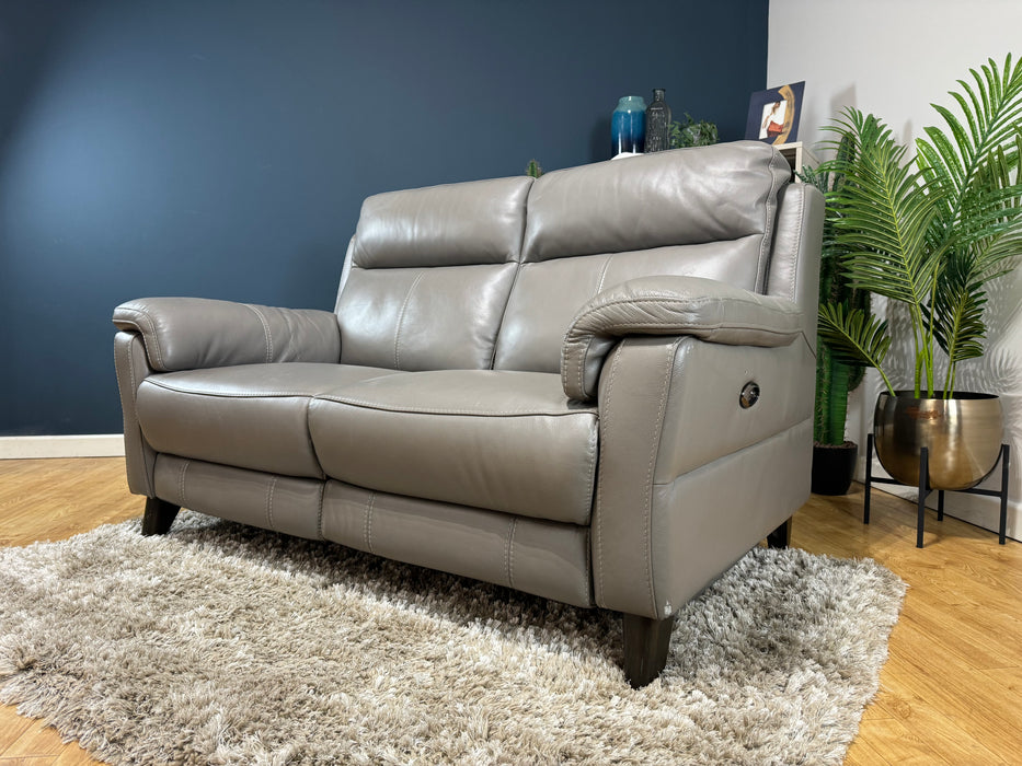 Lucca 2 Seater Power Recliner Le mans Fossil Grey (WA2)