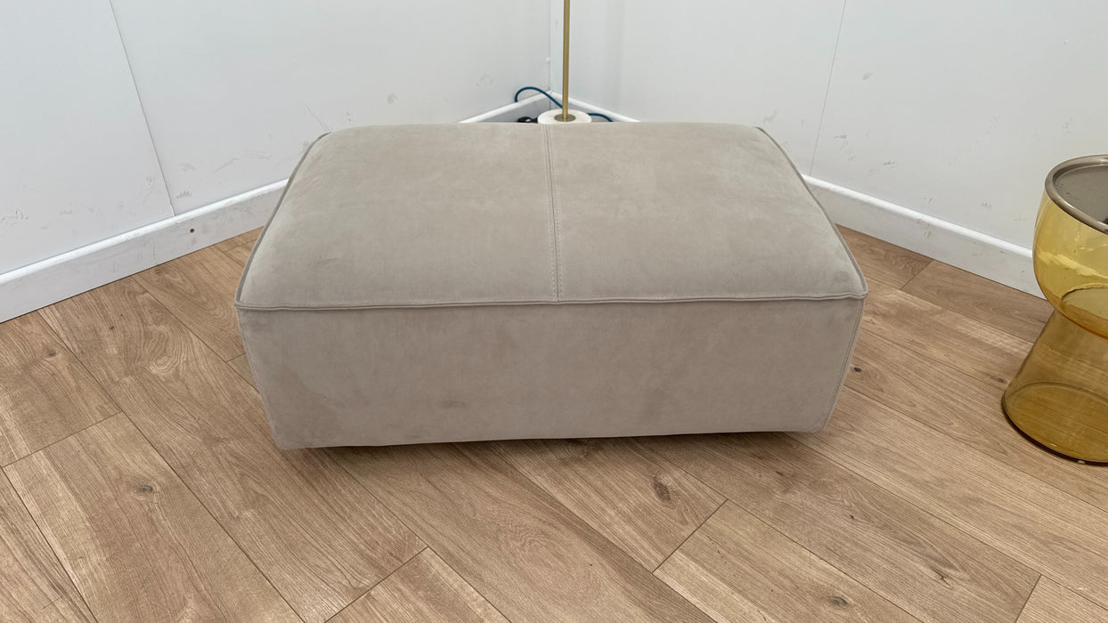 Diss Fabric Footstool - Camel