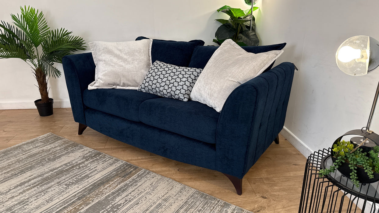 Sofology Luella Fabric 2 Seater in Soft Sherpa Navy Mix