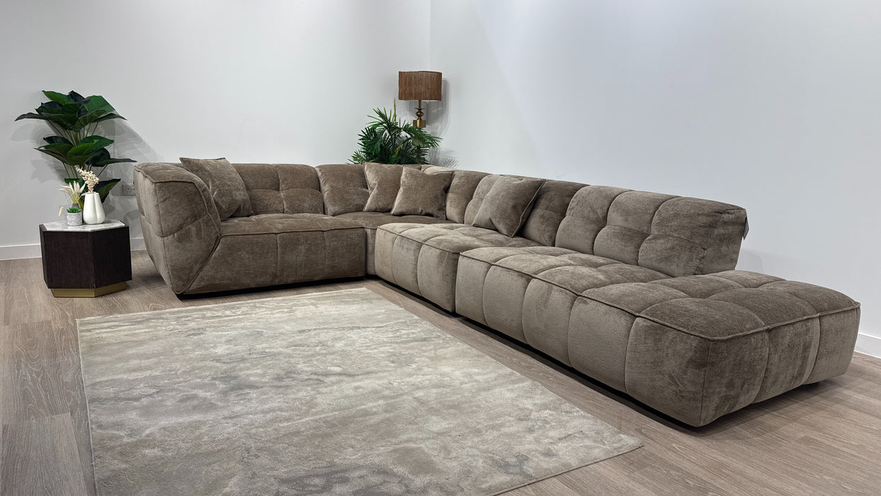 Sofology Moritz Fabric Corner in Mocha