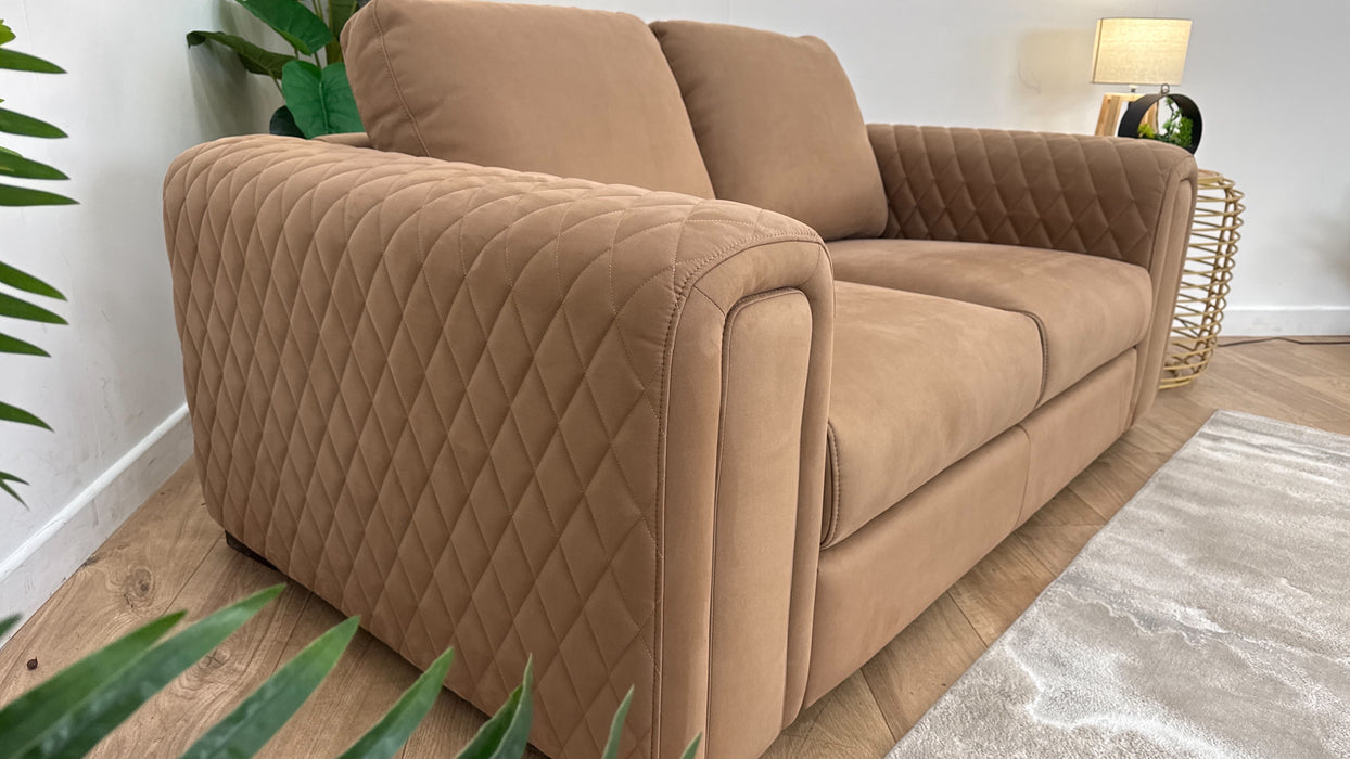 Sofology The Firenze Fabric 2 Seater in Lifestyle Nubuck Feel Fabric Camel
