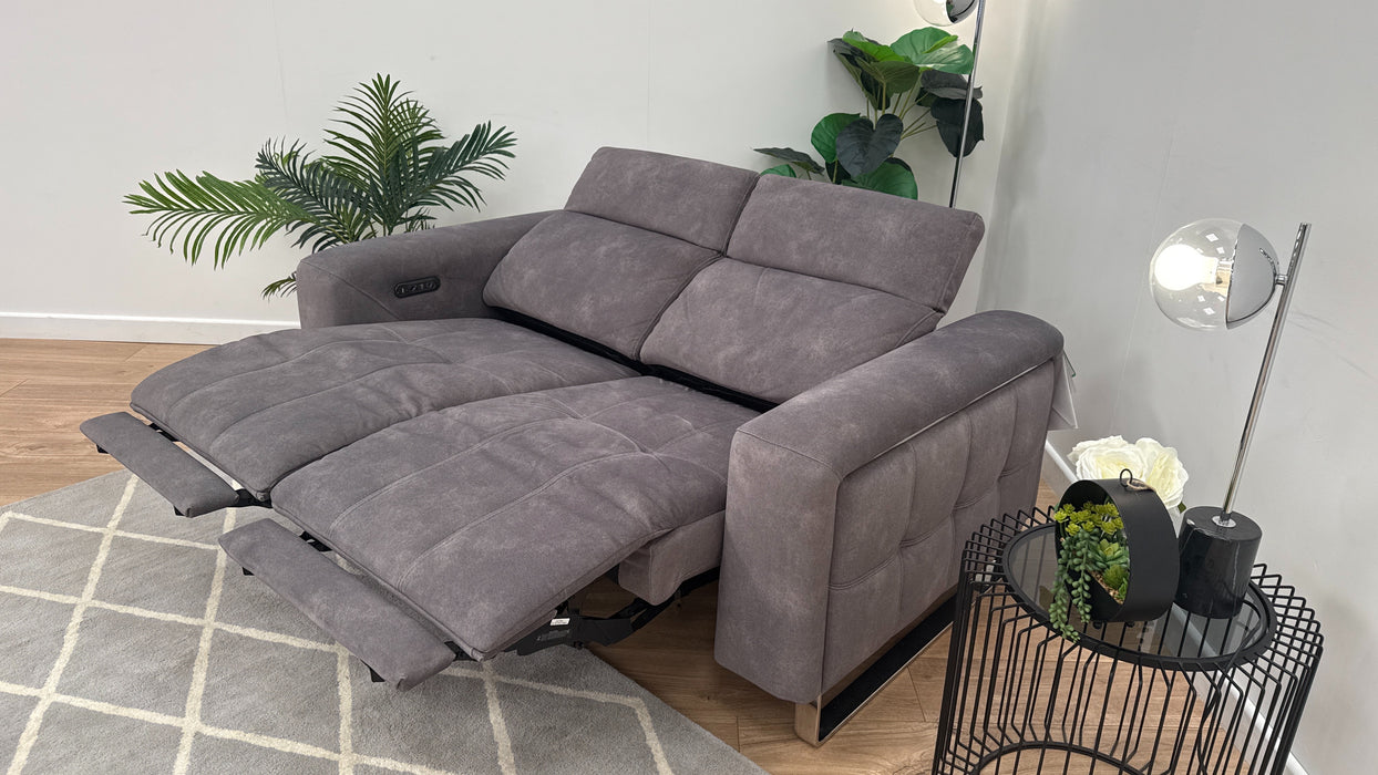 Marvella 2 Seater Sofa - Fabric Recliner - Lifestyle Flecked Mocha