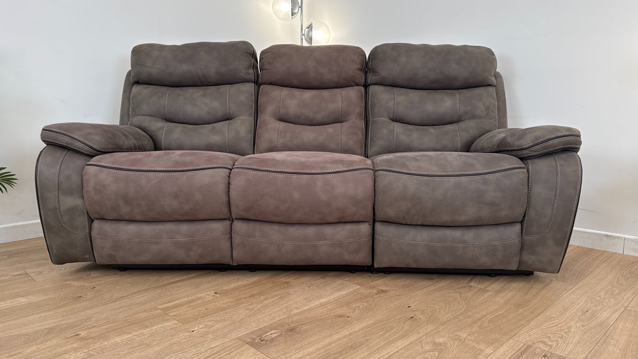 Vinson 3 Seater Fabric Manual Recliner