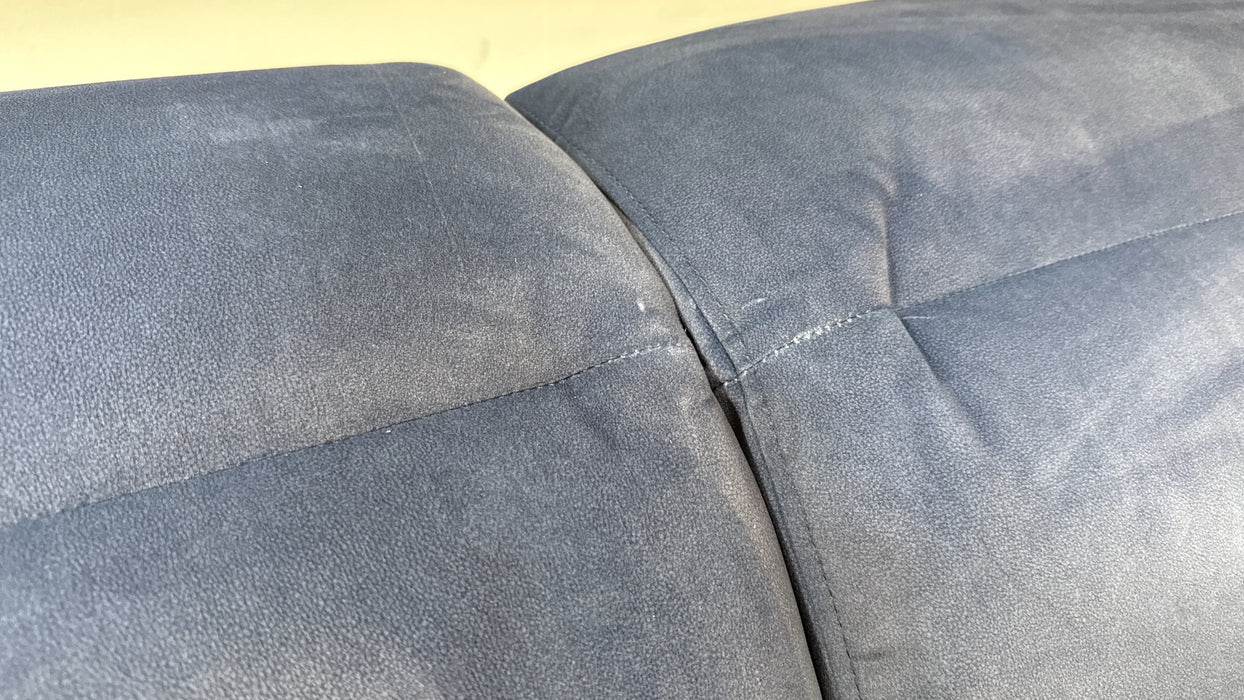 Sofology Marvella Fabric 3 Corner 1.5 Power Recliner/Headrest in Lifestyle Flecked Navy