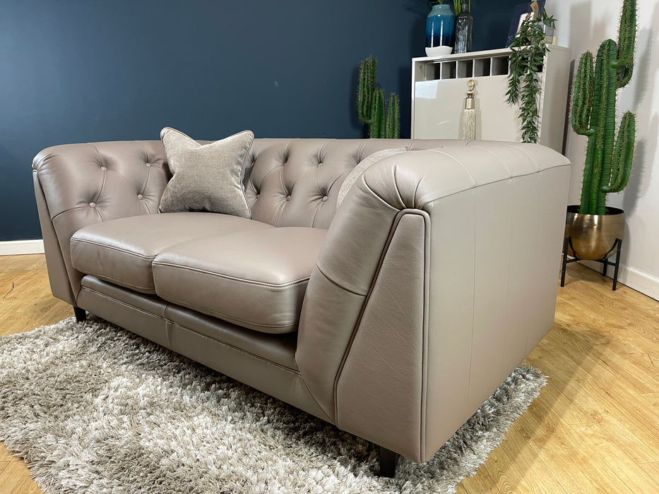 Bridgerton 2 Seater Leather Taupe / Grey Mix (WA2)