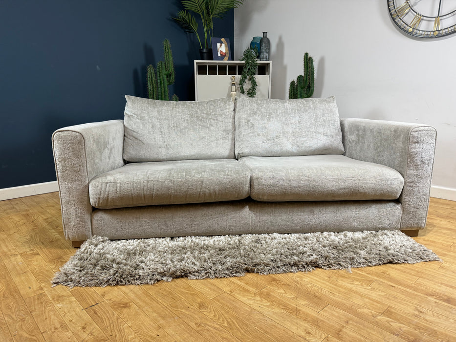 Majestica Fabric 3 Seater - Plain Silver (WA2)