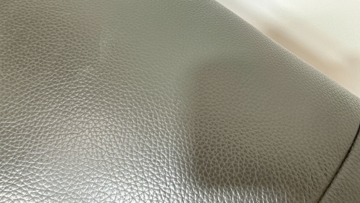 Sofology Lumiere Leather 3 Console Corner 3 Power Recliner/Headrest in Trusty Embossed Charcoal