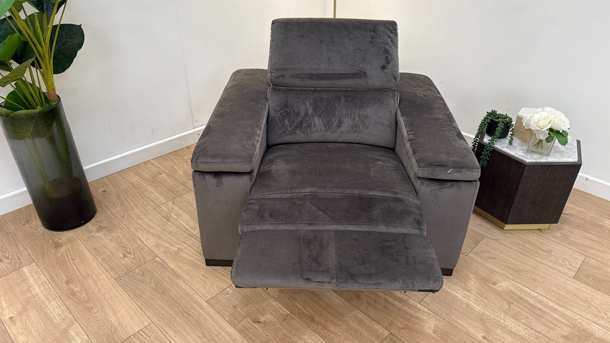 DFS Newbury Power Chair Silver