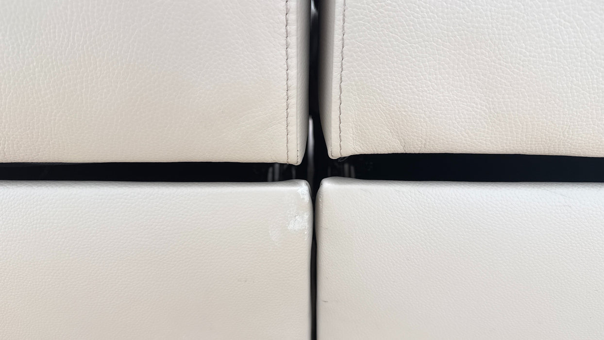 Sofology Ravello Leather 2.5 Seater Power Recliner/Headrest Lumbar Support in Trusty Embossed Stone