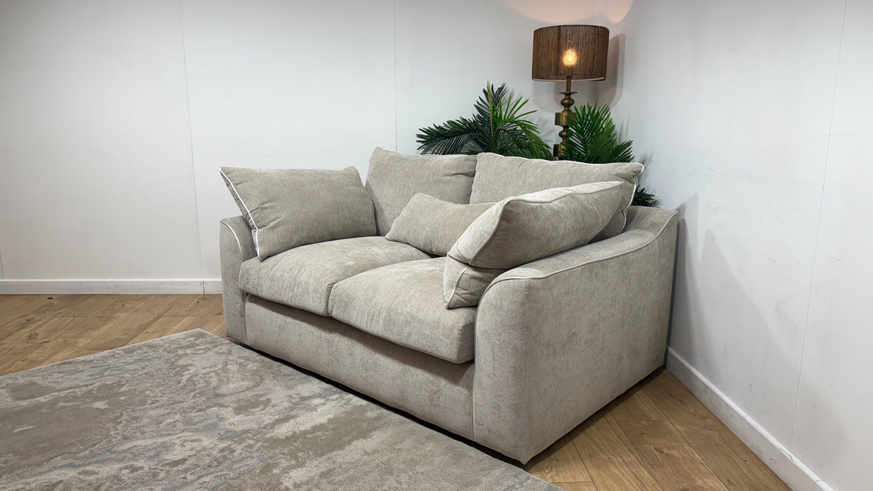 Sofology Georgio Fabric 2 Seater Extra Flex Seats in Lifestyle Plush Chenille Wicker Mix