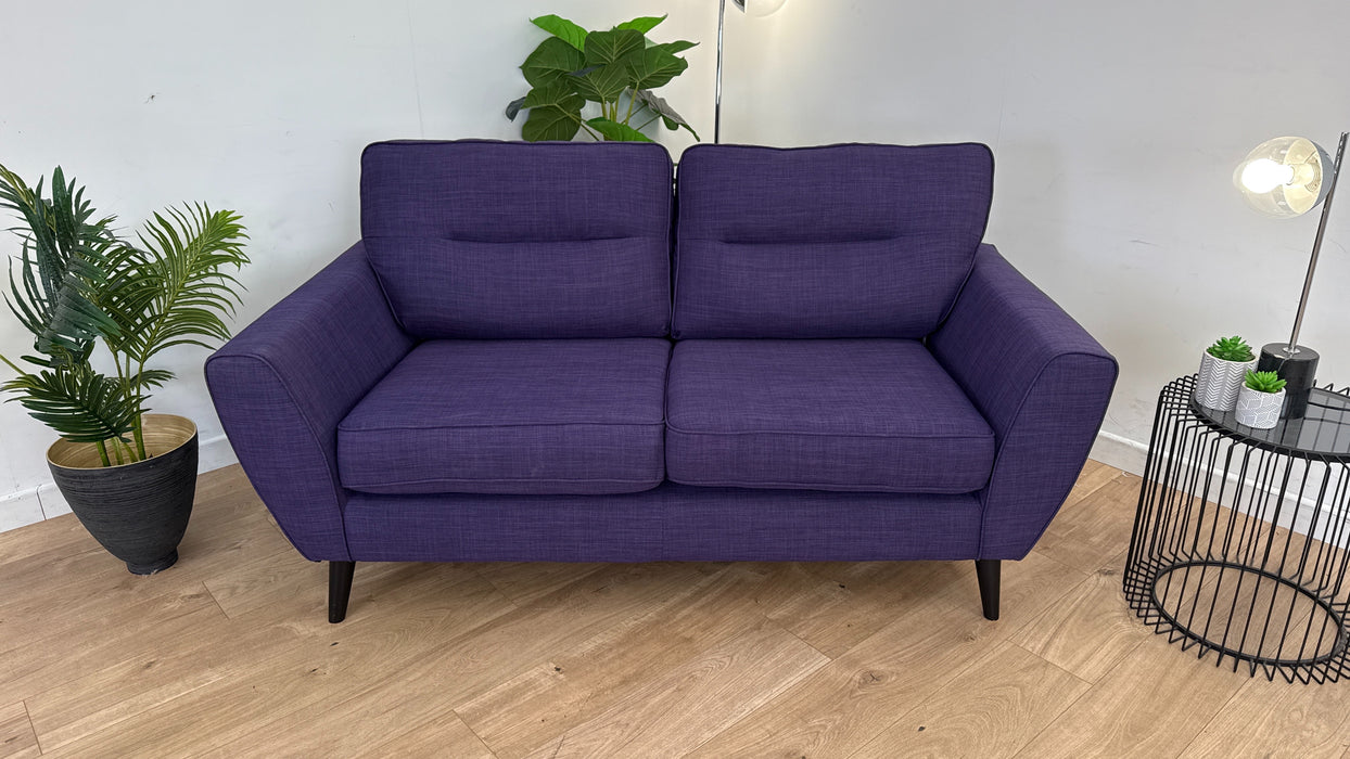 Hetty 2 Seater - Fabric Sofa - Linoso Purple