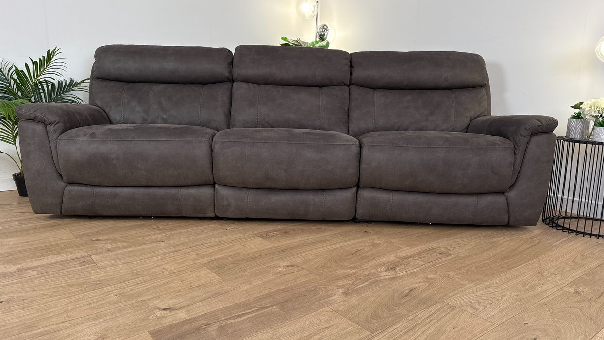 Ronan 3 Seater - Fabric Sofa - Brown