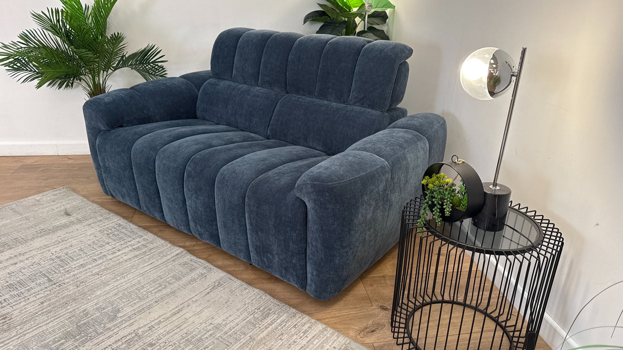 Sofology Nobu Fabric 2 Seater in Relaxed Chenille Denim