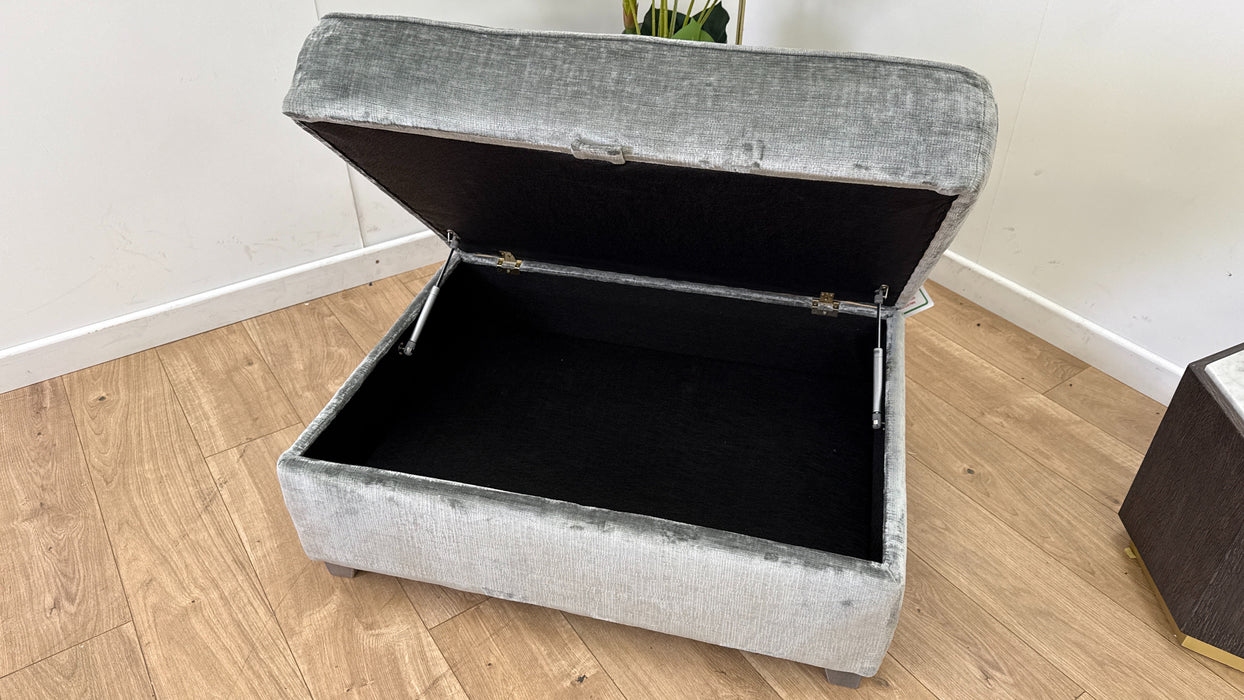 DFS Harlech Large Storage Footstool in Grey