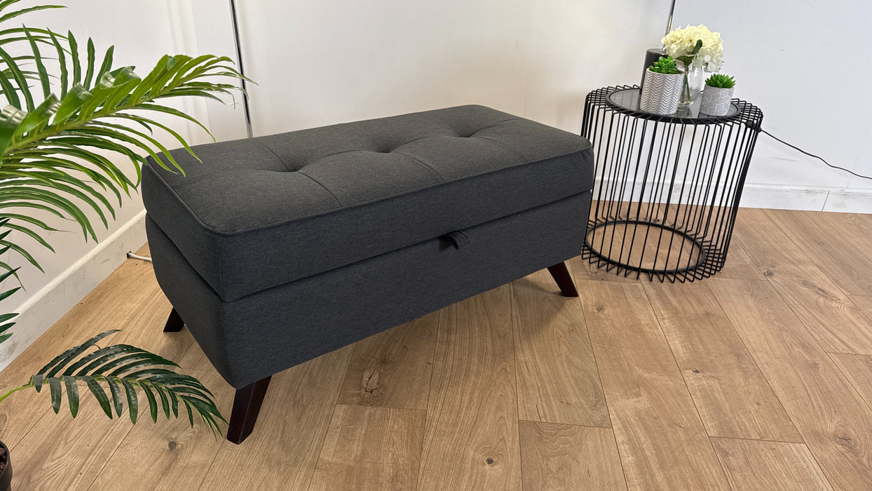 Adriana  - Fabric Storage Footstool