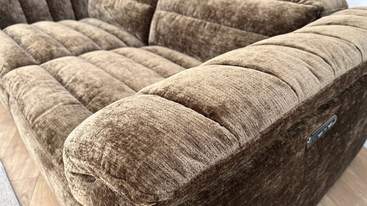 Sofology 2 Seater Power Recliner/Headrest in Carson Fabric