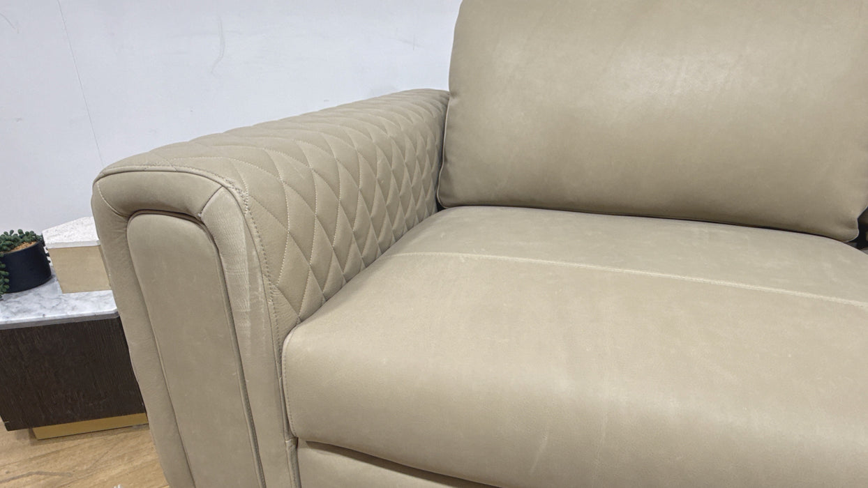 Sofology Firenze Leather 3 Seater in Character Vintage Stone