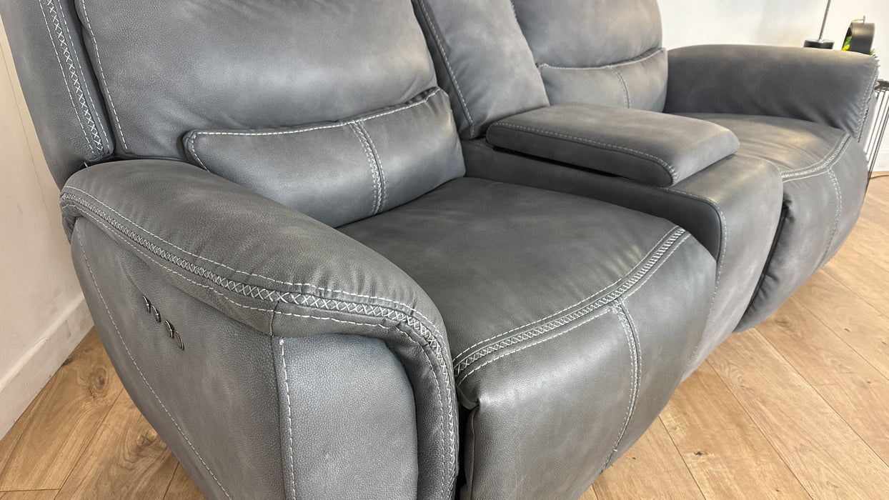 DFS Ledger 2 Seater Reclining Sofa in Grey