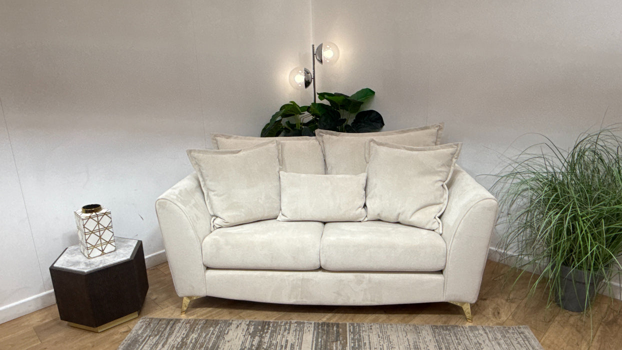 Sofology Luella Fabric 2 Seater in Soft Sherpa Natural