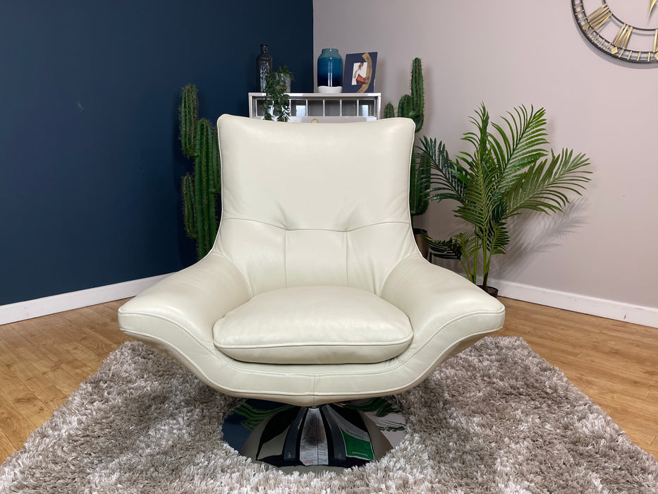 Missouri Bone China Leather Swivel Chair (WA2)