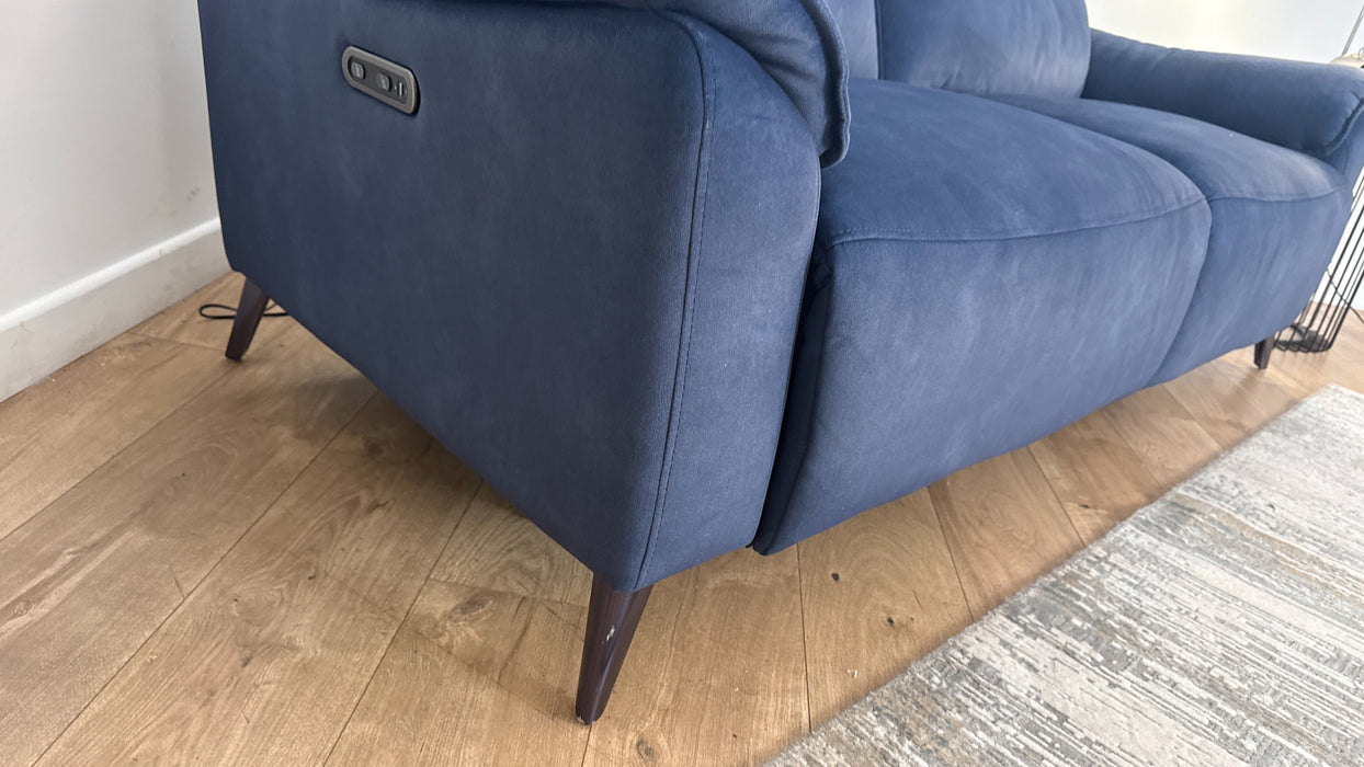 Sofology The Arlo Fabric 2.5 Seater Power Recliner in Lifestyle Flecked Navy