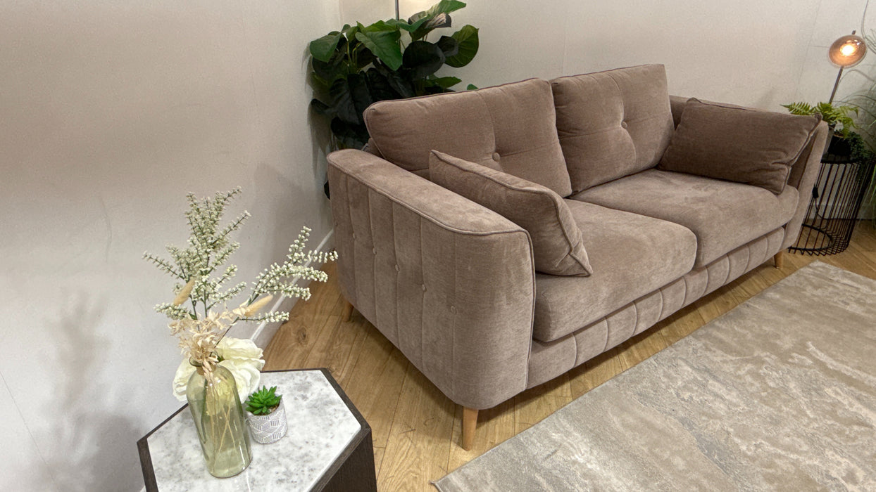 Sofology Remy 3 seater in Soft Chenille Wicker All Over
