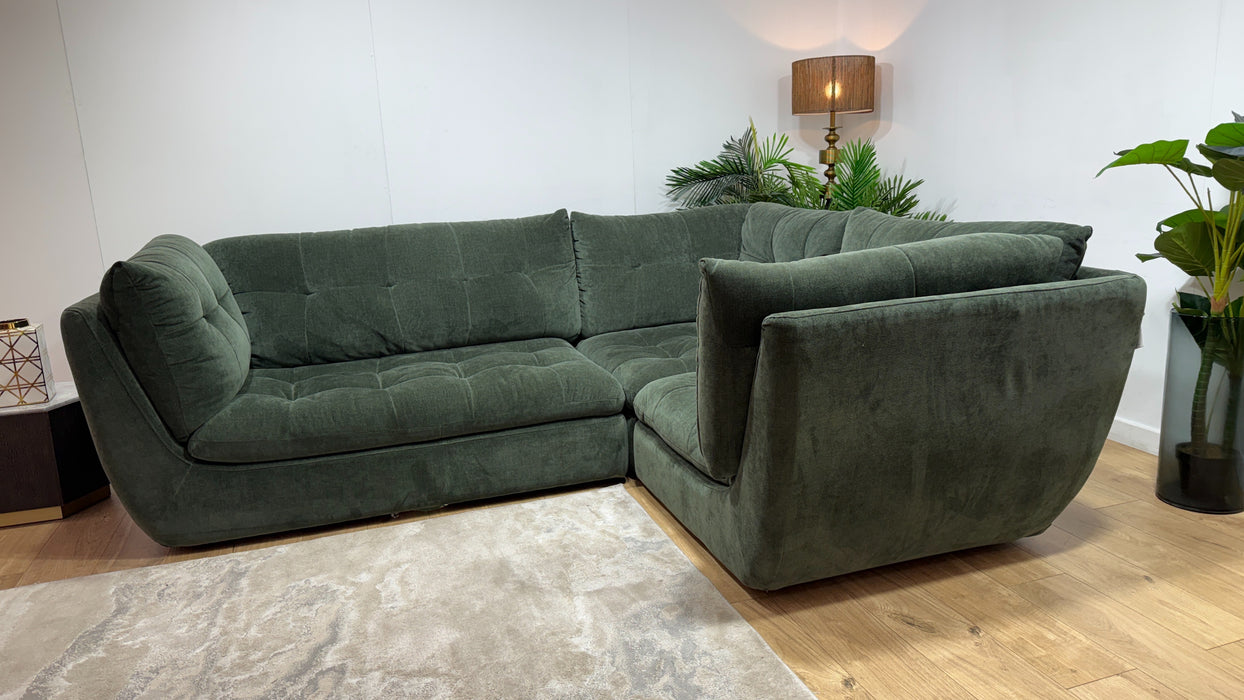 Sofology Cocoon Fabric 2 Corner 1 in Relaxed Chenille Pine