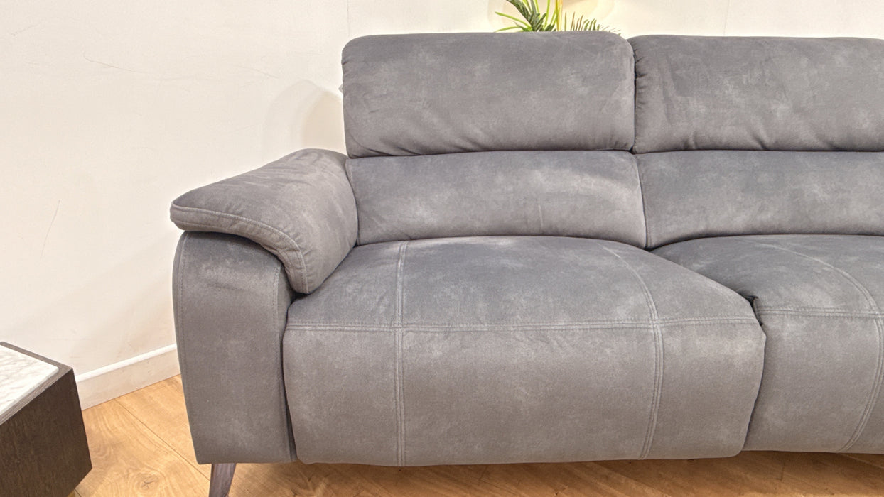 Sofology Bailey Fabric 2.5 Seater Power Recliner in Lifestyle Flecked Charcoal