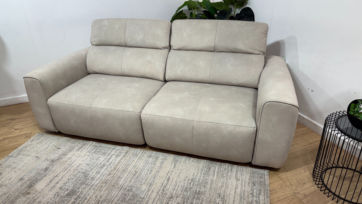 Sofology Riviera Fabric 3 Seater Motion Chaise in Lifestyle Flecked Ivory