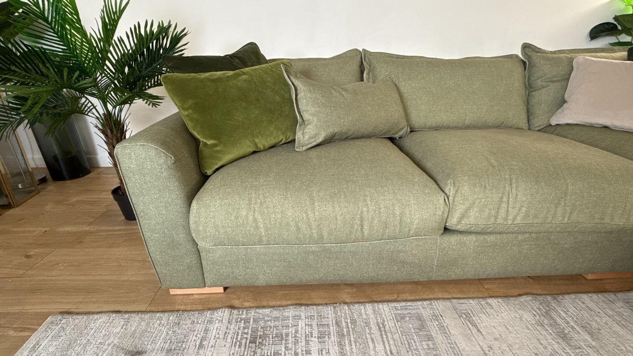 Sofology Gaia Fabric 3 Corner 1.5 Terminal in Buckingham Olive