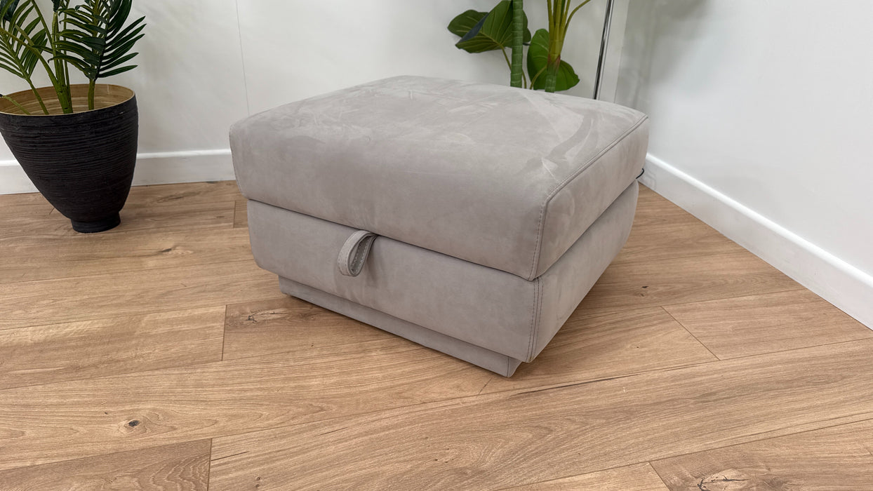 Dereham Fabric Storage Footstool - Mink