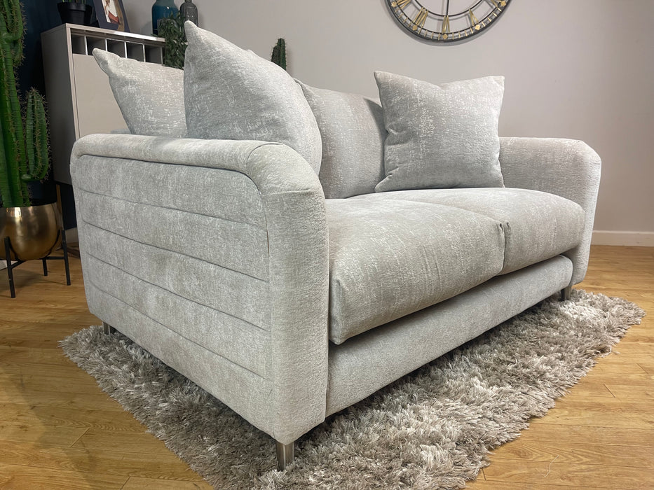 Midland Hill 2 Seater Meridian Silver Fabric Chrome Trim (WA2)