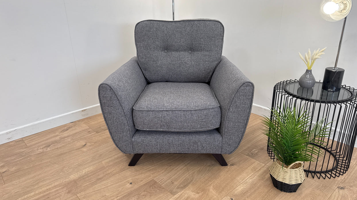 Zinc  Fabric Standard Chair - Grey